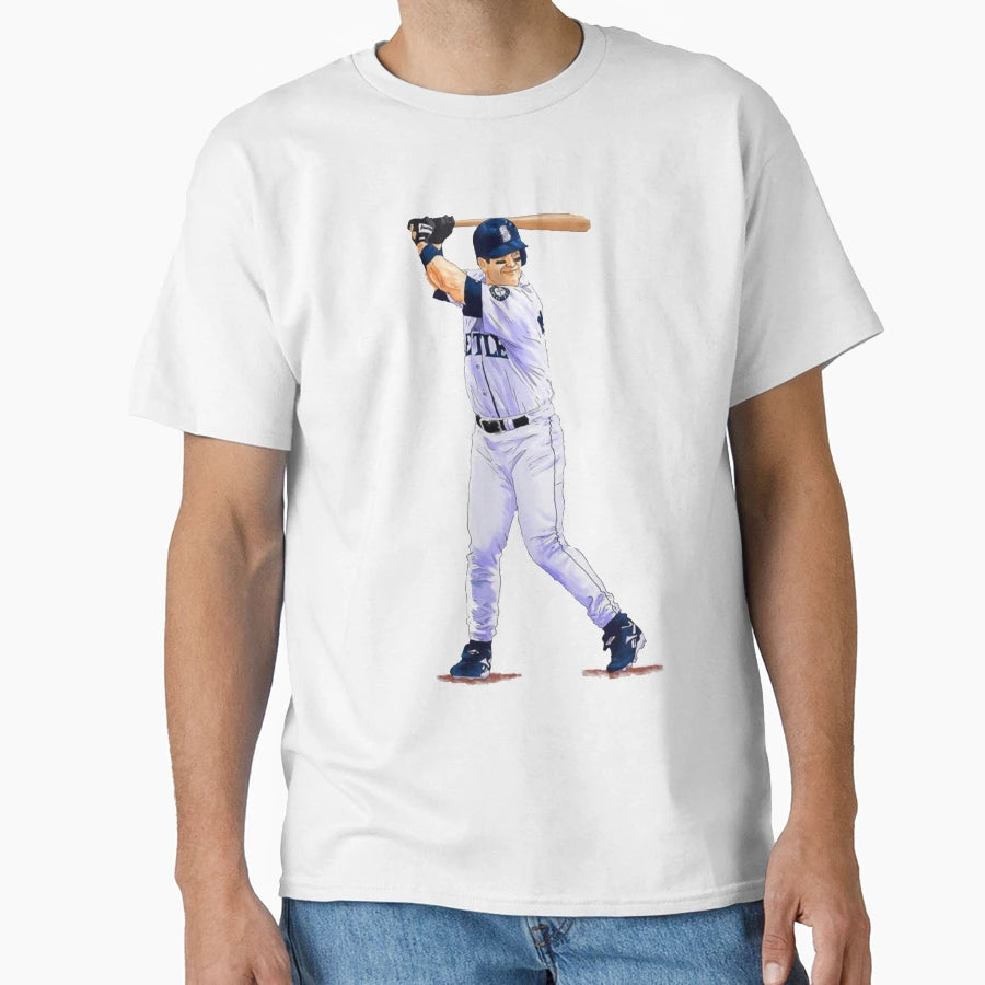 Baseball Art Edgar Martinez Bat T-Shirt - Aesthetic Graphic for Adults - T-Shirt, Sweatshirt, Hoodie