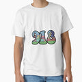 Tulsa 918 Area Code Skyline T-Shirt - Unique Graphic Unisex - T-Shirt, Sweatshirt, Hoodie
