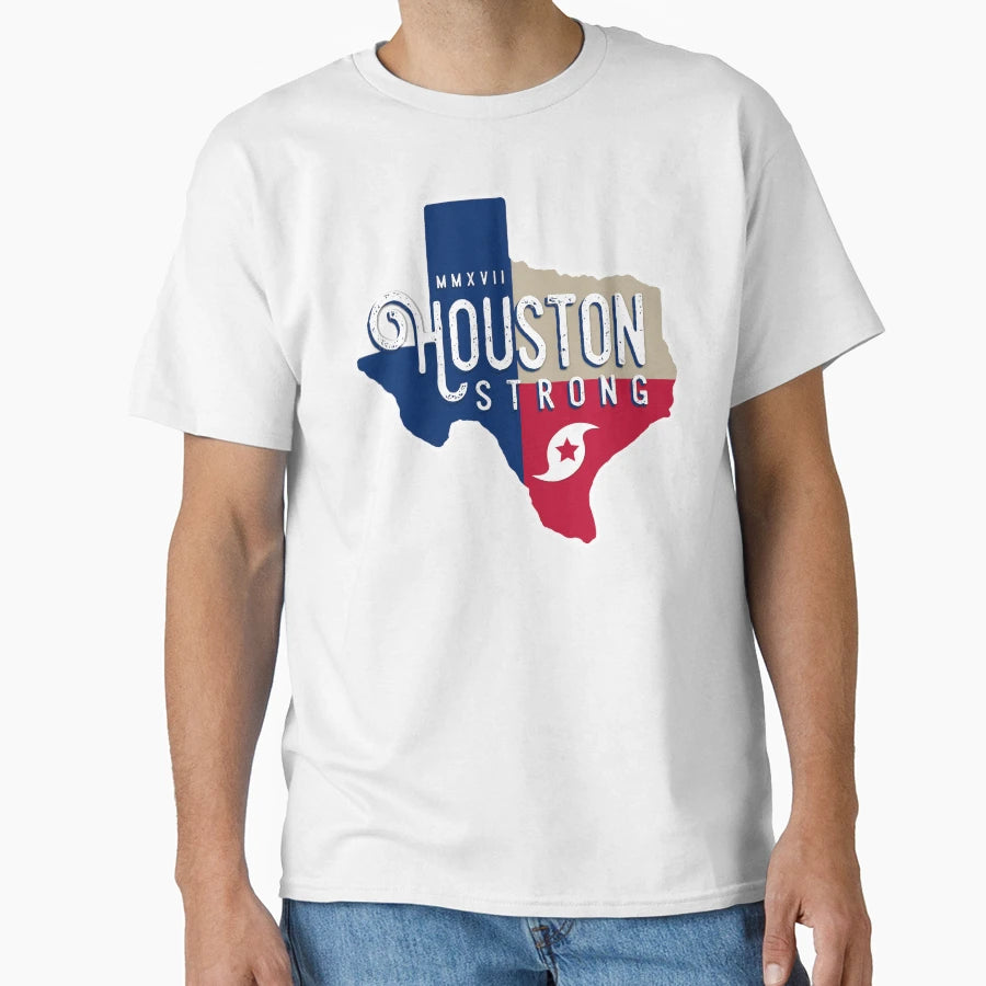 Houston Strong T-Shirt - Minimalist Print Unisex - T-Shirt, Sweatshirt, Hoodie
