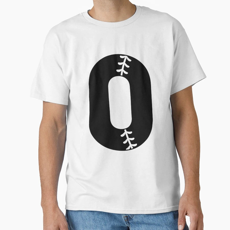 Baseball Number 0 T-Shirt - Fun Novelty Design for Adults - T-Shirt, Sweatshirt, Hoodie