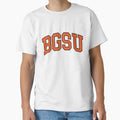 Bgsu College Font Curved T-Shirt - Streetwear Style Unisex - T-Shirt, Sweatshirt, Hoodie