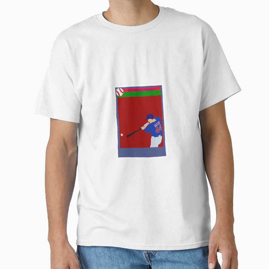 Anthony Rizzo Baseball Card T-Shirt - Aesthetic Graphic for Adults - T-Shirt, Sweatshirt, Hoodie