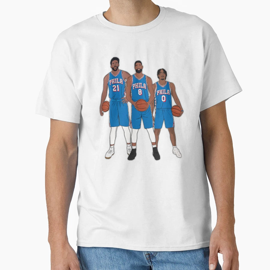 Philadelphia Basketball Big Three T-Shirt - Streetwear Style for Adults - T-Shirt, Sweatshirt, Hoodie