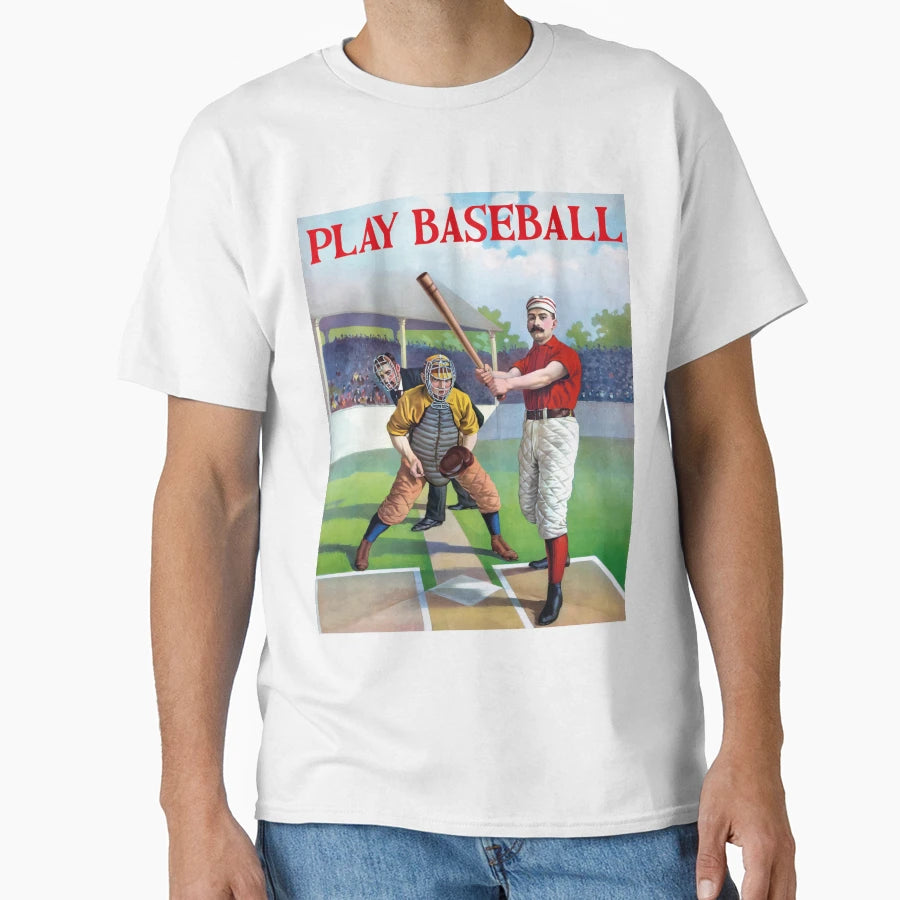 Play Baseball T-Shirt - Trendy Graphic for Adults - T-Shirt, Sweatshirt, Hoodie