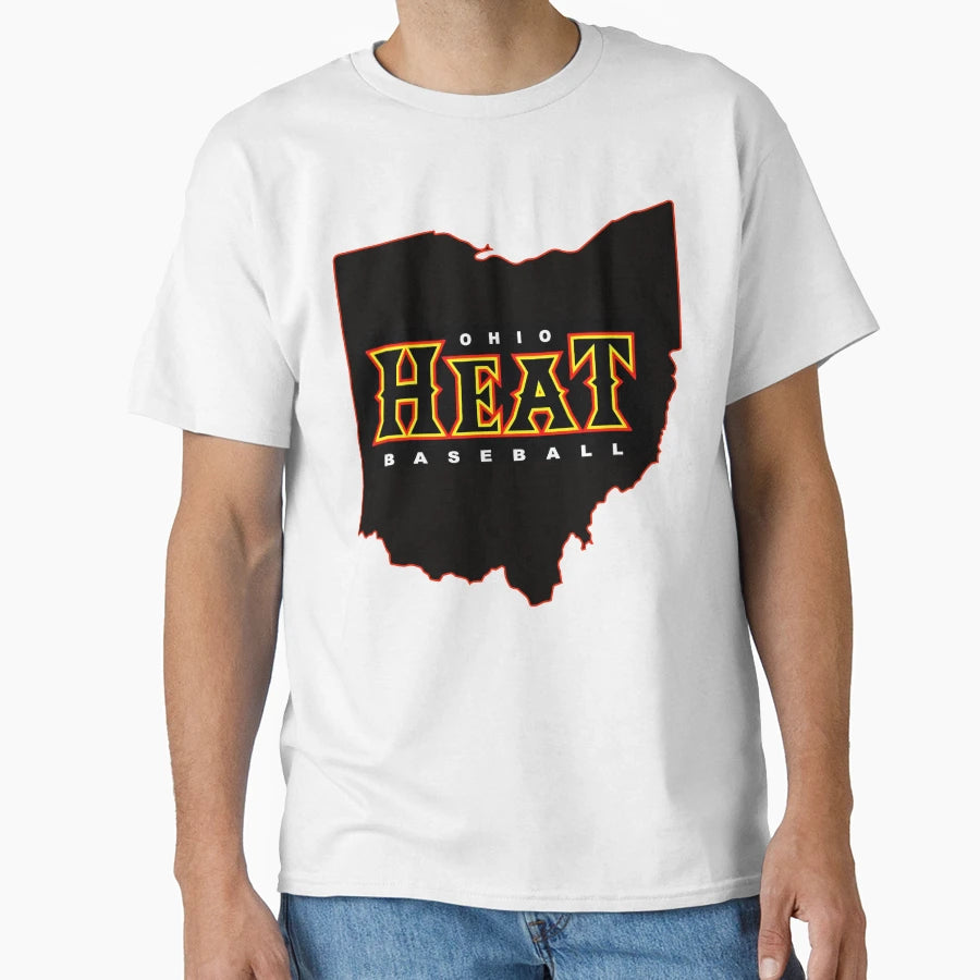 Ohio Heat Baseball T-Shirt - Novelty Apparel for Adults - T-Shirt, Sweatshirt, Hoodie