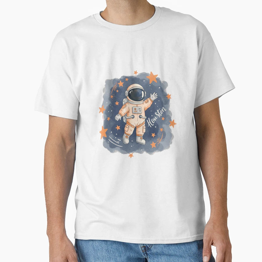 Houston Baseball Astronaut T-Shirt - Fun Novelty Design Men Women - T-Shirt, Sweatshirt, Hoodie