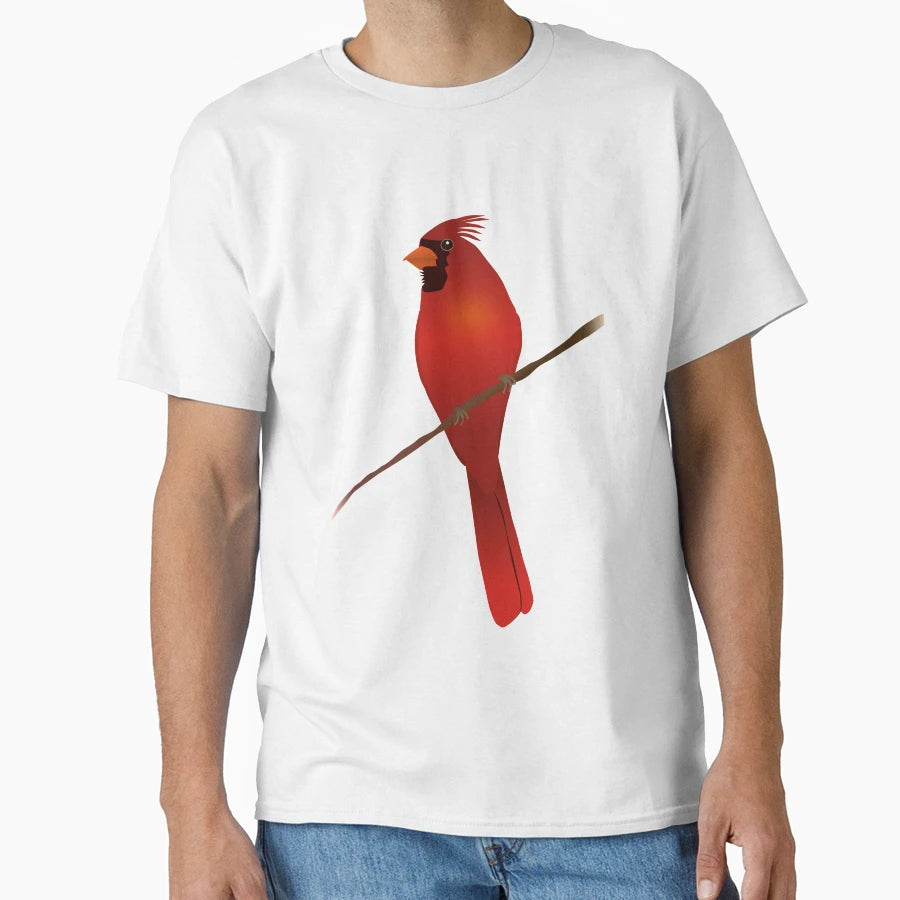 Northern Cardinal Bird T-Shirt - Graphic Print Men Women - T-Shirt, Sweatshirt, Hoodie