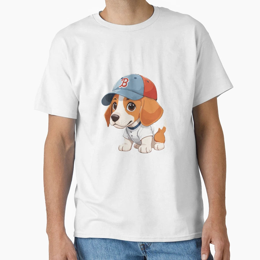 Litte Baseball Beagle T-Shirt - Streetwear Style Men Women - T-Shirt, Sweatshirt, Hoodie