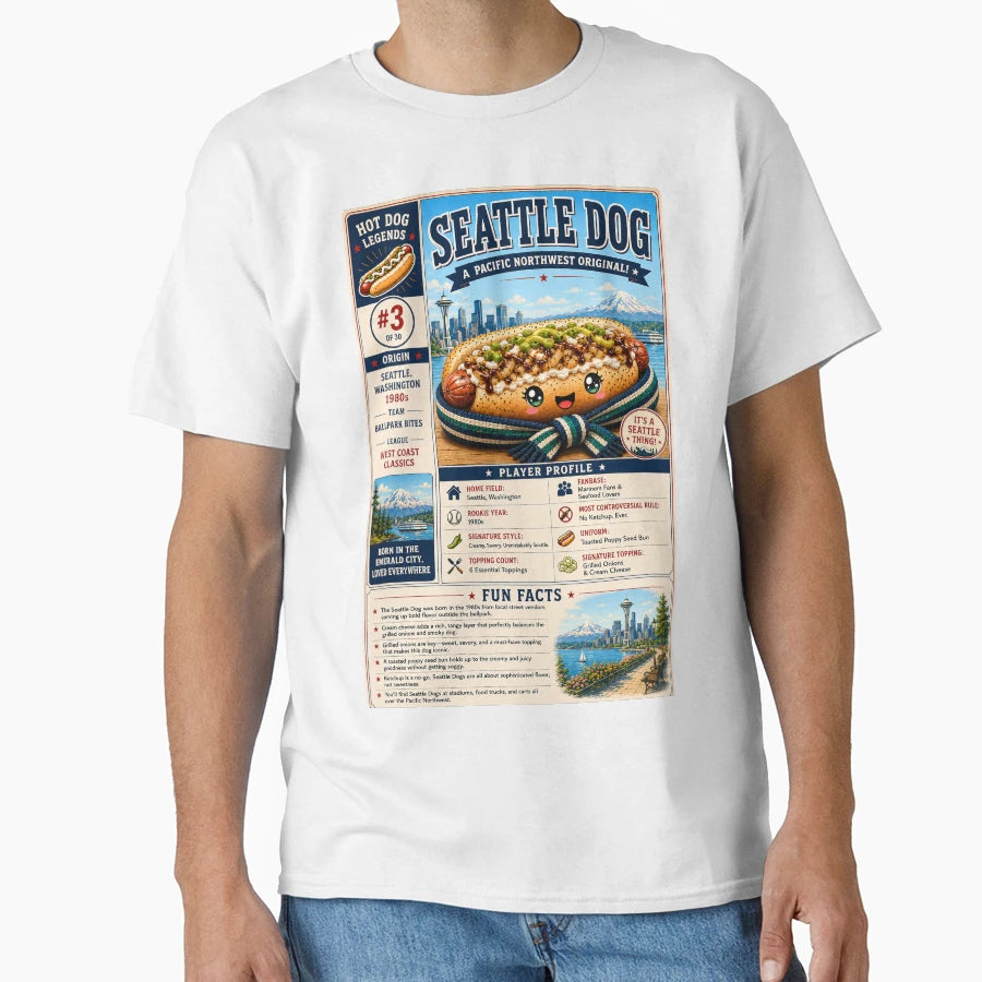 Hotdog Heros Seattle Dog T-Shirt - Streetwear Style Unisex - T-Shirt, Sweatshirt, Hoodie