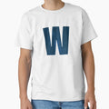 Letter W Stars Sky Monogram Art T-Shirt - Aesthetic Graphic Unisex - T-Shirt, Sweatshirt, Hoodie