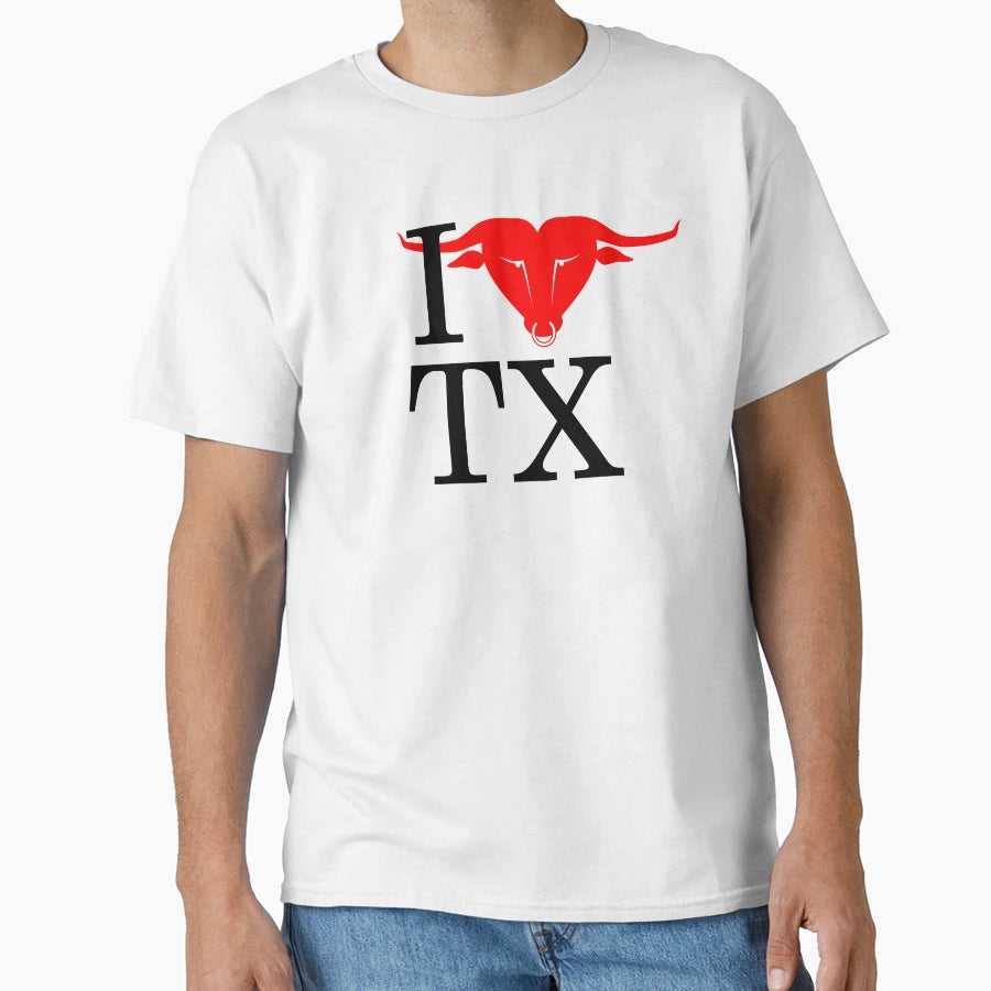 I Heart Tx I Love Texas Iconic T-Shirt - Fun Novelty Design Unisex - T-Shirt, Sweatshirt, Hoodie