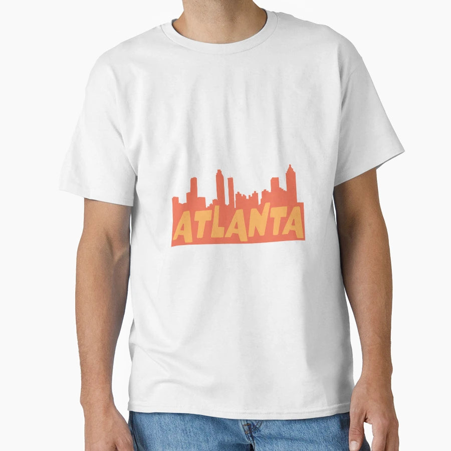 Atlanta Skyline T-Shirt - Fun Novelty Design for Adults - T-Shirt, Sweatshirt, Hoodie