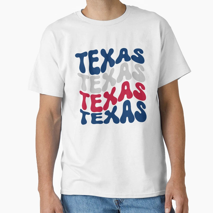 Texas Stacked T-Shirt - Minimalist Print Men Women - T-Shirt, Sweatshirt, Hoodie