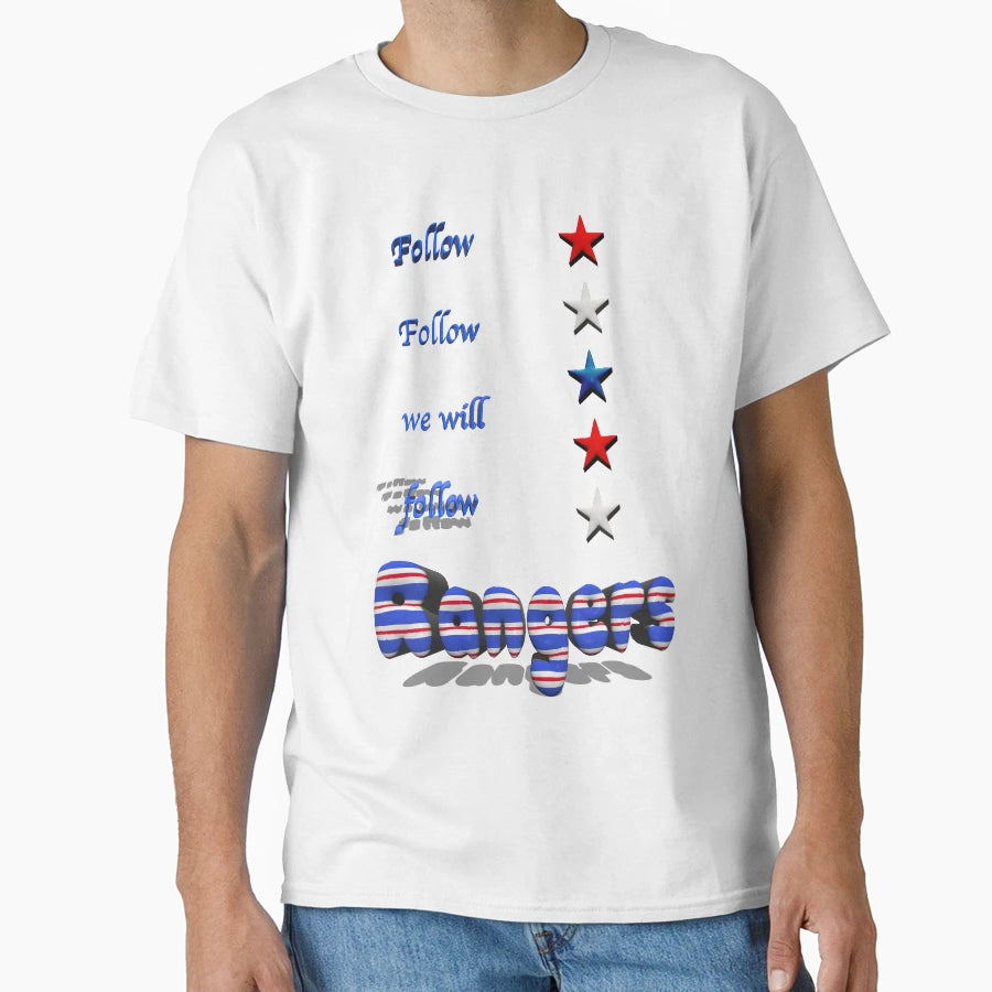Rangers Follow Follo T-Shirt - Graphic Print Men Women - T-Shirt, Sweatshirt, Hoodie