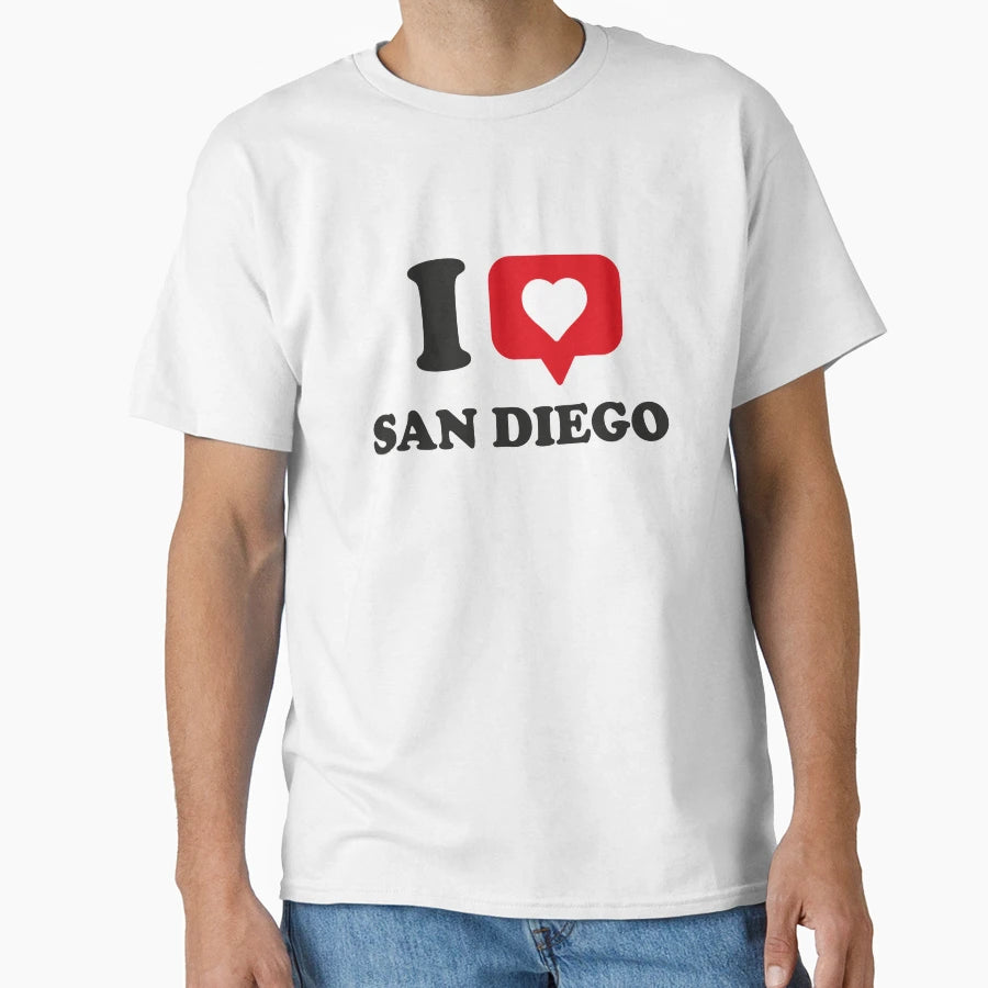 I Love San Diego I Heart San Diego T-Shirt - Unique Graphic Men Women - T-Shirt, Sweatshirt, Hoodie