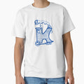 Moving Letter Initial Monogram K T-Shirt - Trendy Graphic for Adults - T-Shirt, Sweatshirt, Hoodie