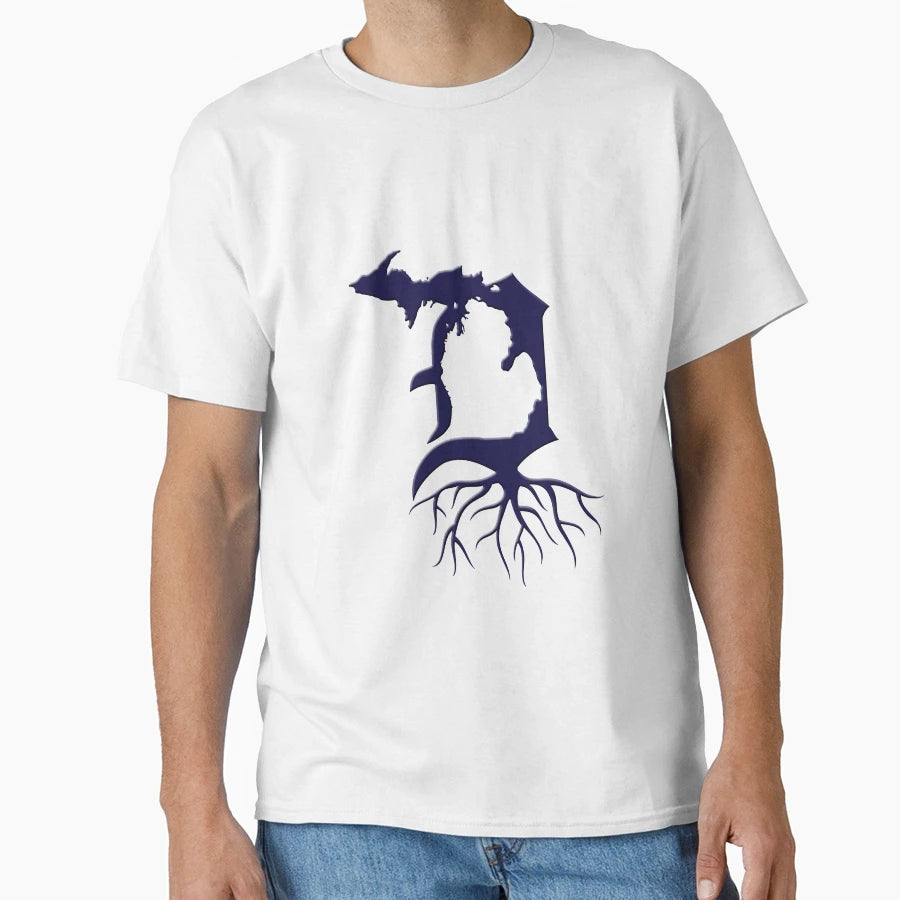 Michigan Detroit Roots T-Shirt - Casual Everyday Wear Unisex - T-Shirt, Sweatshirt, Hoodie