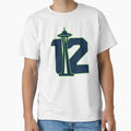 Seattles 12Th T-Shirt - Minimalist Print for Adults - T-Shirt, Sweatshirt, Hoodie