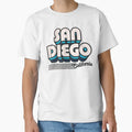 San Diego California Stripes T-Shirt - Novelty Apparel for Adults - T-Shirt, Sweatshirt, Hoodie