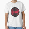 Cincinnati Baseball Ball Stitching T-Shirt - Custom Art Print Unisex - T-Shirt, Sweatshirt, Hoodie