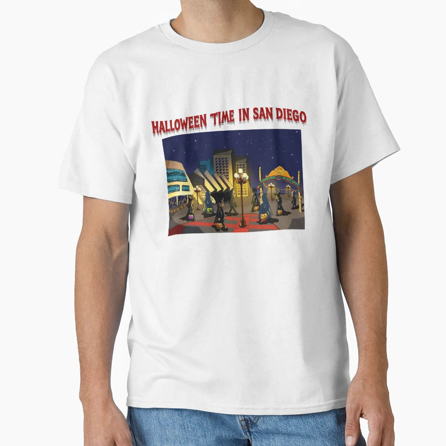 Halloween Time San Diego T-Shirt - Novelty Apparel for Adults - T-Shirt, Sweatshirt, Hoodie