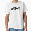 Texas Softball T-Shirt - Minimalist Print Men Women - T-Shirt, Sweatshirt, Hoodie