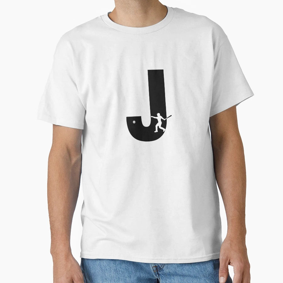 Personalized Baseball Initial J T-Shirt - Graphic Print Unisex - T-Shirt, Sweatshirt, Hoodie