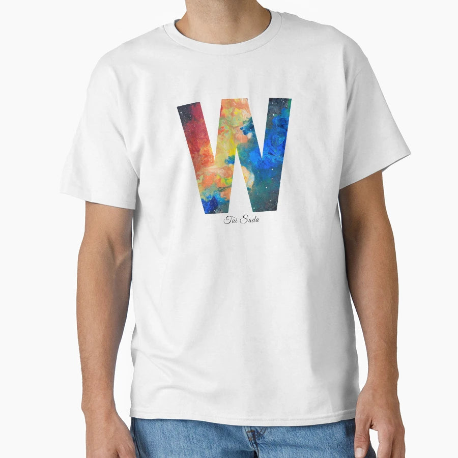 Letter W Flying Giant Nebula T-Shirt - Casual Everyday Wear Men Women - T-Shirt, Sweatshirt, Hoodie