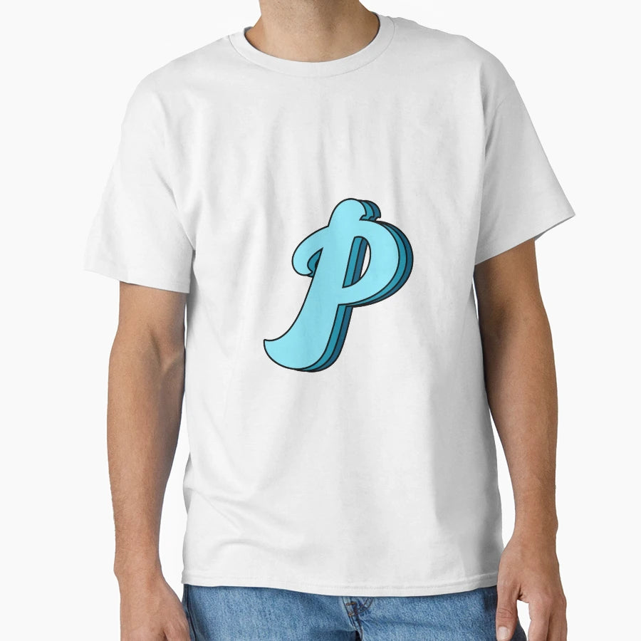 Blue P T-Shirt - Streetwear Style Men Women - T-Shirt, Sweatshirt, Hoodie
