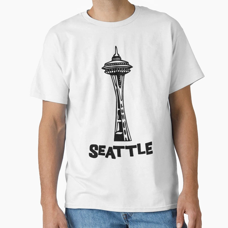 Seattle Washingtons Space Needle T-Shirt - Trendy Graphic for Adults - T-Shirt, Sweatshirt, Hoodie