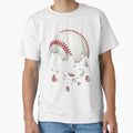 Shattered Baseball T-Shirt - Trendy Graphic for Adults - T-Shirt, Sweatshirt, Hoodie