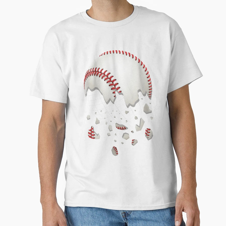 Shattered Baseball T-Shirt - Trendy Graphic for Adults - T-Shirt, Sweatshirt, Hoodie