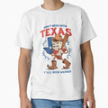 Dont Mess Texas Texas Mascot Cartoon T-Shirt - Novelty Apparel for Adults - T-Shirt, Sweatshirt, Hoodie