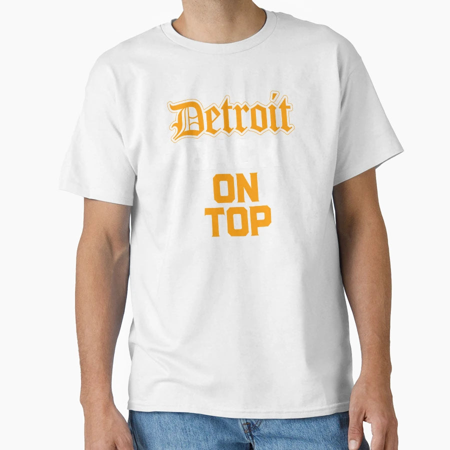 Detroit Back Bold Motor City Comeback T-Shirt - Novelty Apparel Men Women - T-Shirt, Sweatshirt, Hoodie
