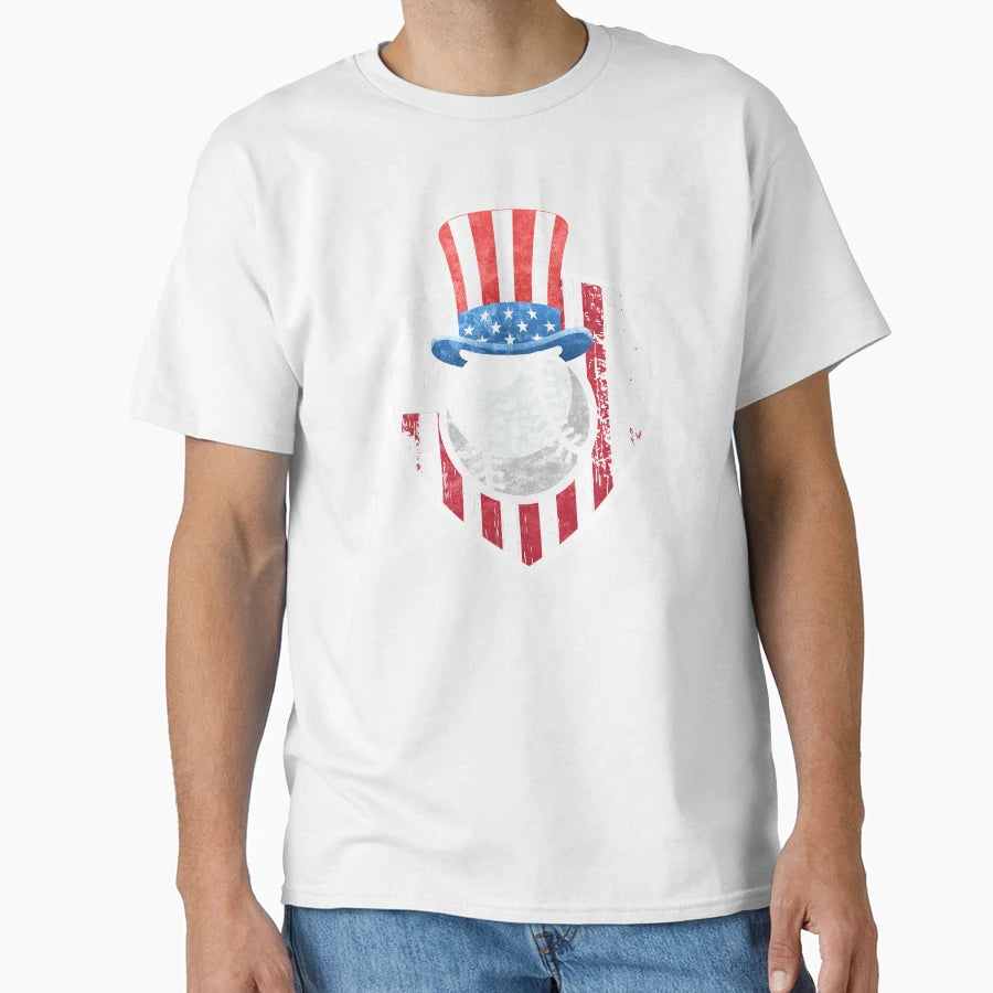 Patriotic American Uncle Sam Baseball T-Shirt - Trendy Graphic Men Women - T-Shirt, Sweatshirt, Hoodie