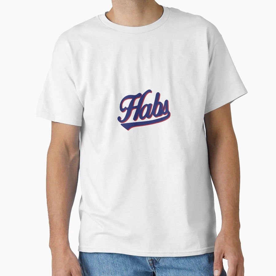 Habs Script Blue T-Shirt - Streetwear Style Unisex - T-Shirt, Sweatshirt, Hoodie