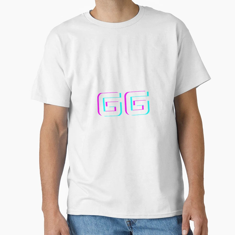 Gg Text T-Shirt - Fun Novelty Design Men Women - T-Shirt, Sweatshirt, Hoodie