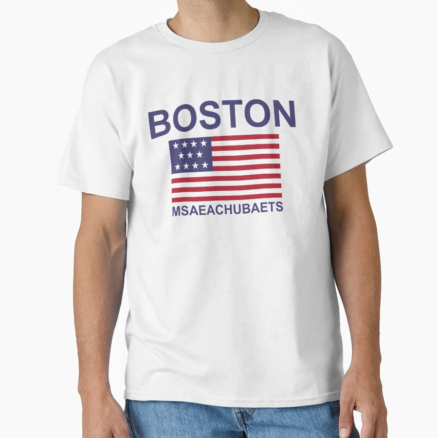 Boston Msaeachubaets T-Shirt - Trendy Graphic for Adults - T-Shirt, Sweatshirt, Hoodie