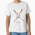 Baseball Bats And Baseball T-Shirt - Trendy Graphic Unisex - T-Shirt, Sweatshirt, Hoodie