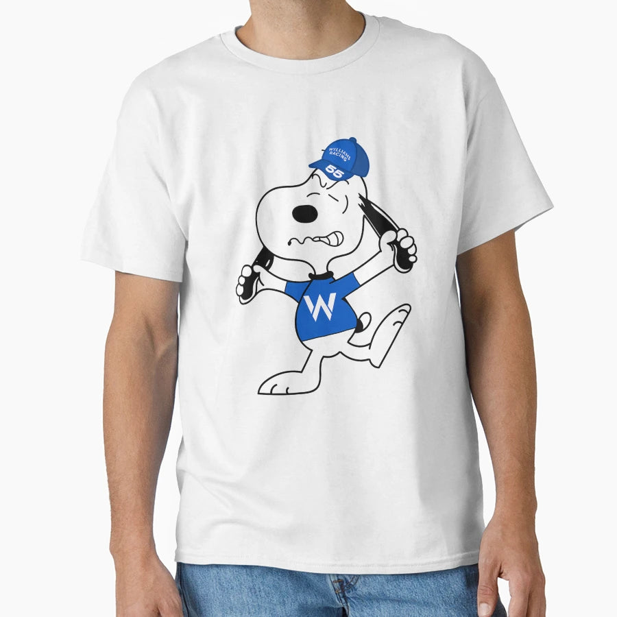 Angry Snoopy Williamsoopy F1 T-Shirt - Unique Graphic for Adults - T-Shirt, Sweatshirt, Hoodie