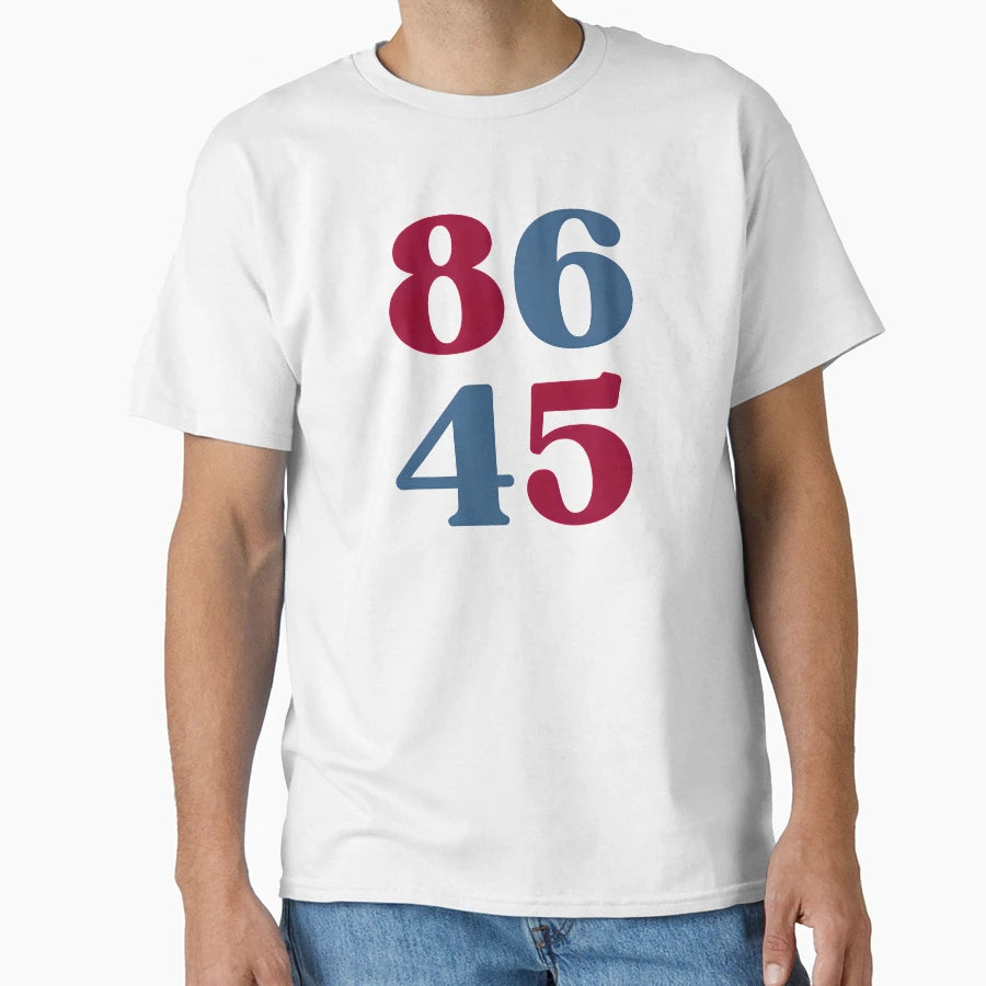 Anti Trump 2024 Bumper 86 45 T-Shirt - Unique Graphic Unisex - T-Shirt, Sweatshirt, Hoodie