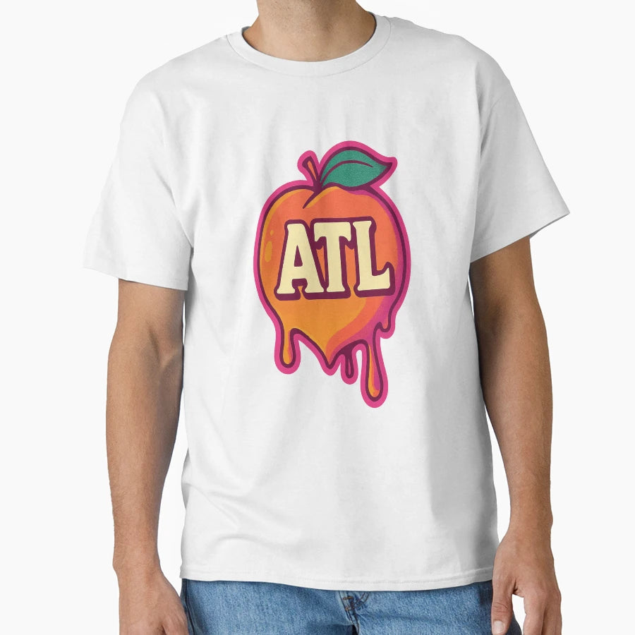 Atl Drip Peach Atlanta Streetwear T-Shirt - Trendy Graphic for Adults - T-Shirt, Sweatshirt, Hoodie