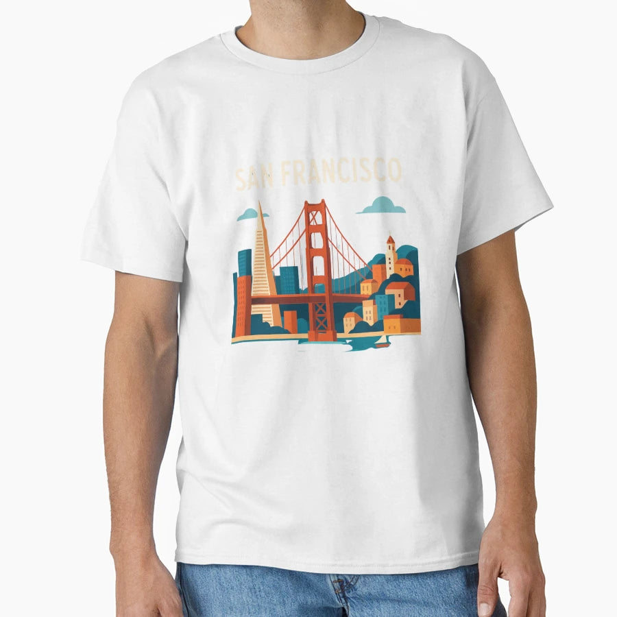 San Francisco T-Shirt - Minimalist Print for Adults - T-Shirt, Sweatshirt, Hoodie