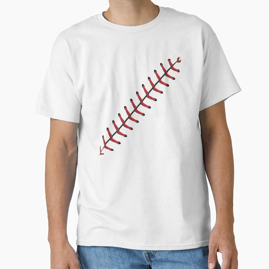 Baseball Lace Background 2 T-Shirt - Graphic Print Men Women - T-Shirt, Sweatshirt, Hoodie