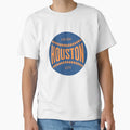 Houston Baseball Ball Stitching T-Shirt - Minimalist Print for Adults - T-Shirt, Sweatshirt, Hoodie