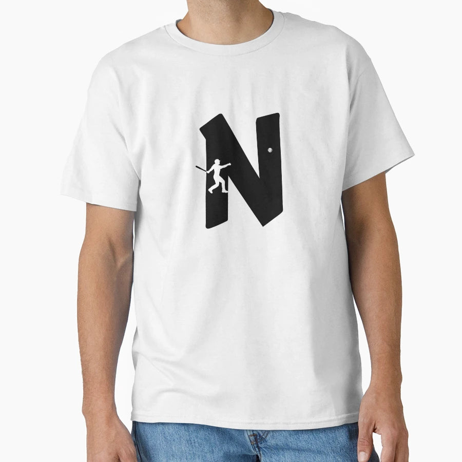 Personalized Baseball Initial N T-Shirt - Aesthetic Graphic for Adults - T-Shirt, Sweatshirt, Hoodie