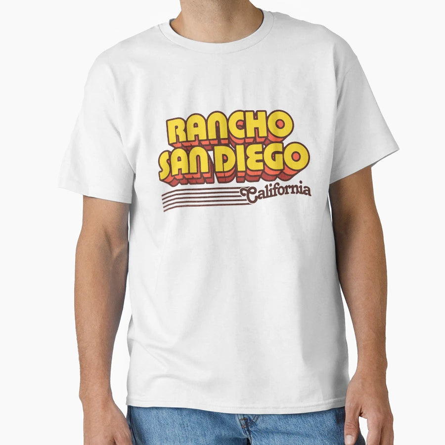 Rancho San Diego California T-Shirt - Casual Everyday Wear for Adults - T-Shirt, Sweatshirt, Hoodie