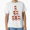 Baseball White And Red Super Sports T-Shirt - Minimalist Print for Adults - T-Shirt, Sweatshirt, Hoodie