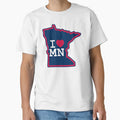 I Love Minnesota Twins T-Shirt - Novelty Apparel for Adults - T-Shirt, Sweatshirt, Hoodie
