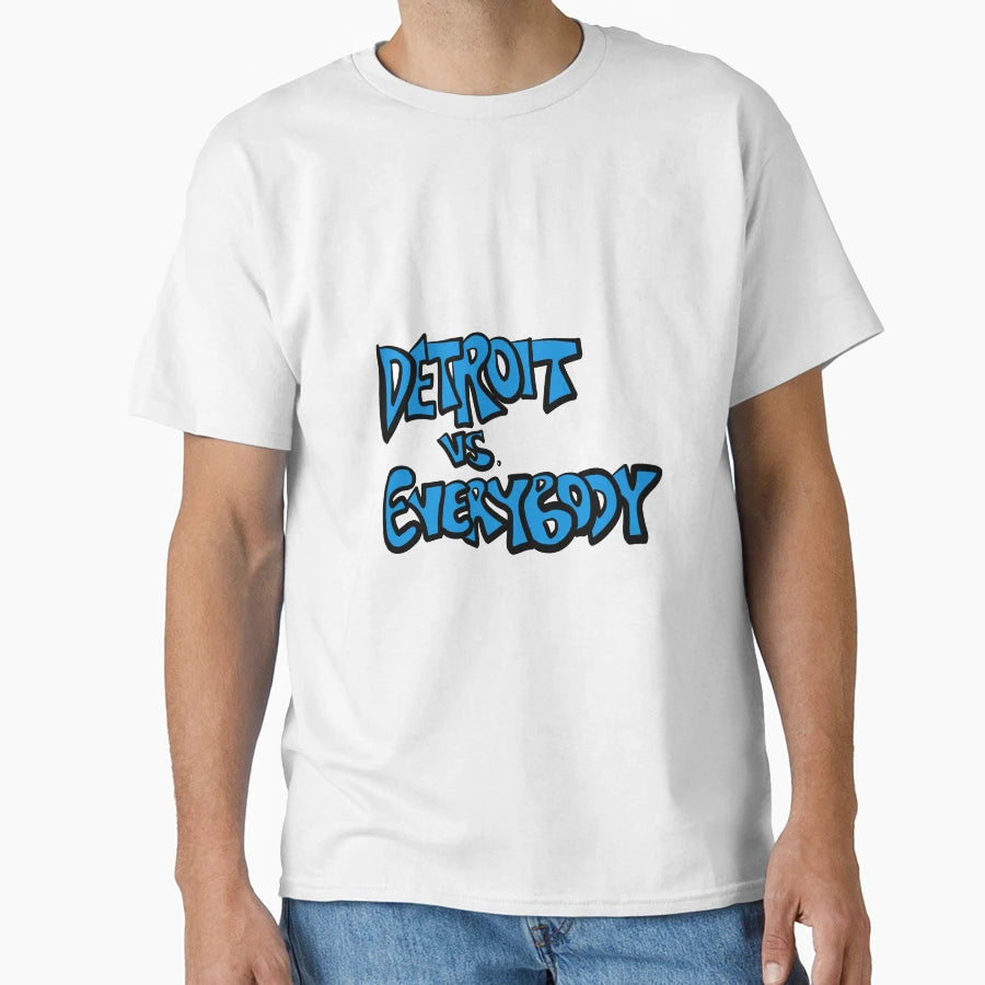 Detroit Vs Everybody T-Shirt - Minimalist Print Men Women - T-Shirt, Sweatshirt, Hoodie